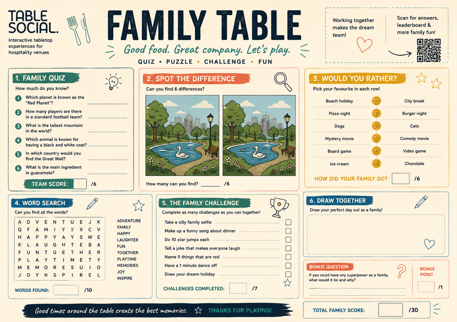 THE FAMILY TABLE